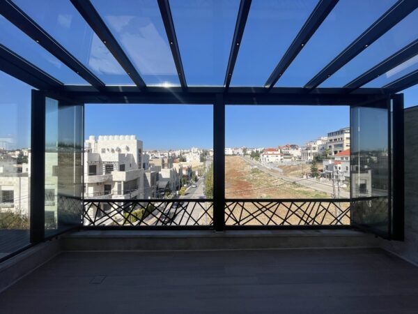 FOLDING DOUBLE GLASS